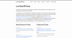 Desktop Screenshot of lombardpress.org